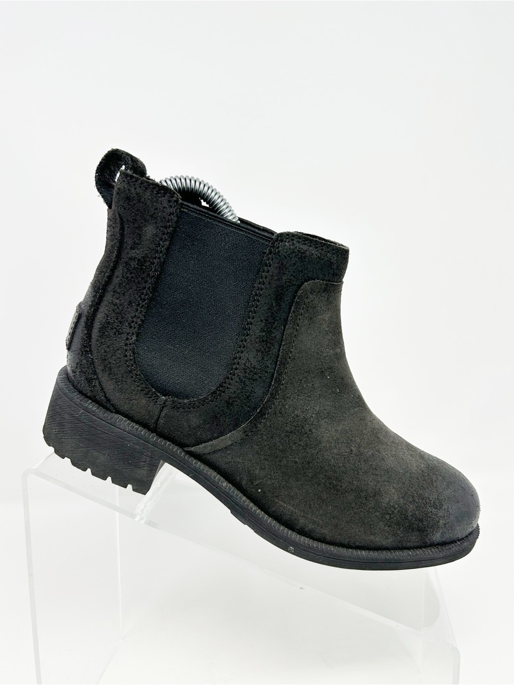 UGG Bonham II Chelsea Ankle Boots Womens Black Pull-On Lug Sole Size 5.5